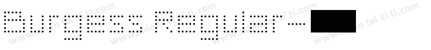 Burgess Regular字体转换